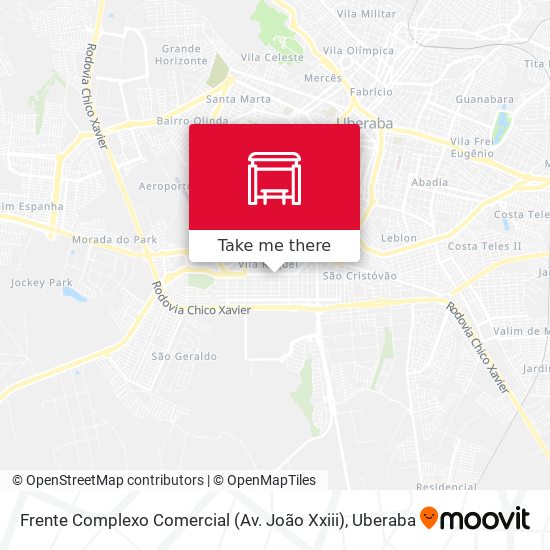 Mapa Frente Complexo Comercial (Av. João Xxiii)