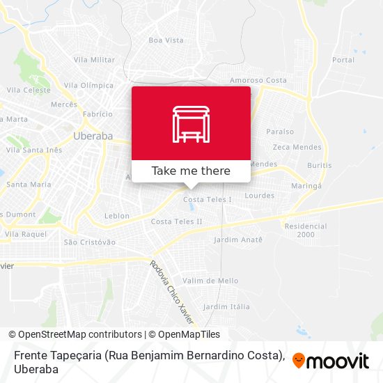 Frente Tapeçaria (Rua Benjamim Bernardino Costa) map