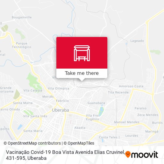 Vacinação Covid-19 Boa Vista Avenida Elias Cruvinel, 431-595 map