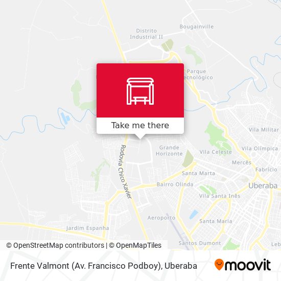 Mapa Frente Valmont (Av. Francisco Podboy)