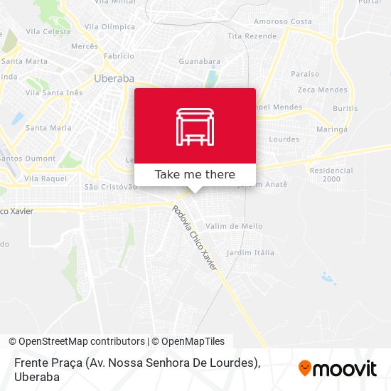 Mapa Frente Praça (Av. Nossa Senhora De Lourdes)