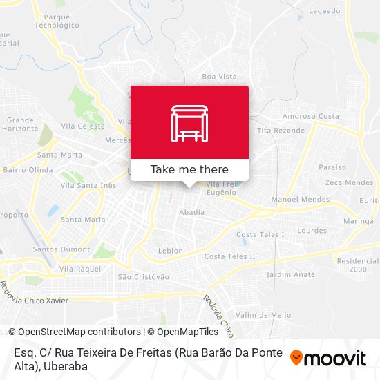 Mapa Esq. C/ Rua Teixeira De Freitas (Rua Barão Da Ponte Alta)