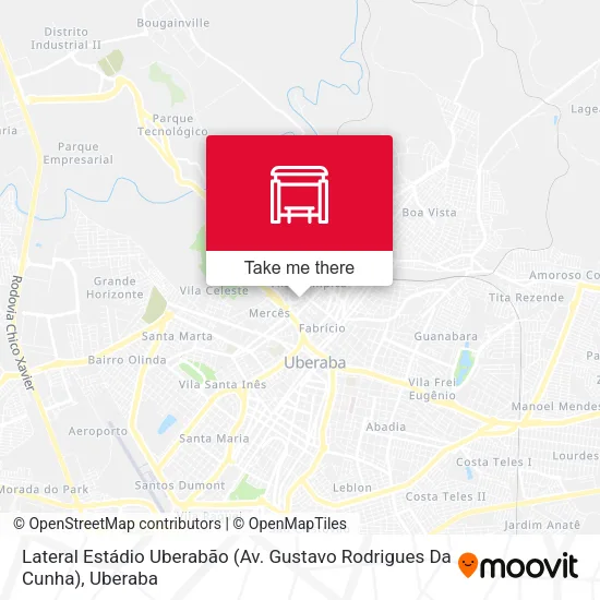Lateral Estádio Uberabão (Av. Gustavo Rodrigues Da Cunha) map