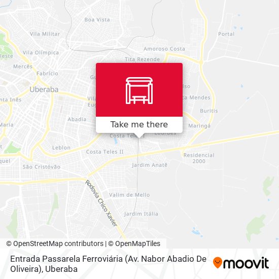 Entrada Passarela Ferroviária (Av. Nabor Abadio De Oliveira) map