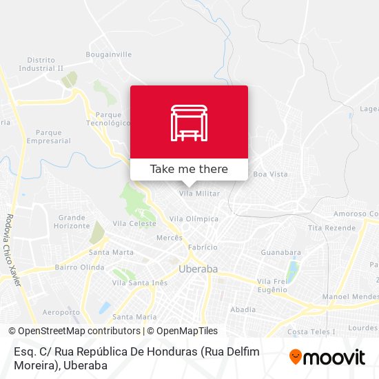 Mapa Esq. C/ Rua República De Honduras (Rua Delfim Moreira)