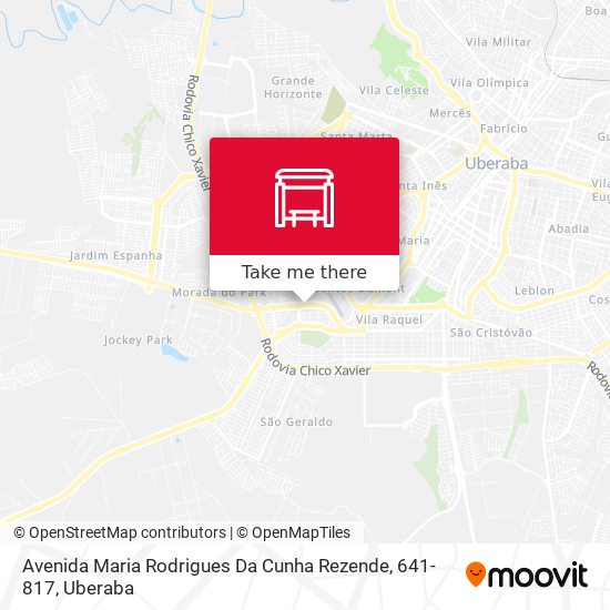 Avenida Maria Rodrigues Da Cunha Rezende, 641-817 map