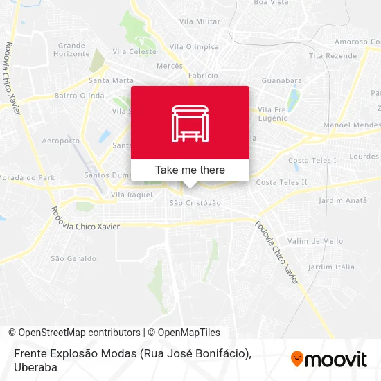 Mapa Frente Explosão Modas (Rua José Bonifácio)