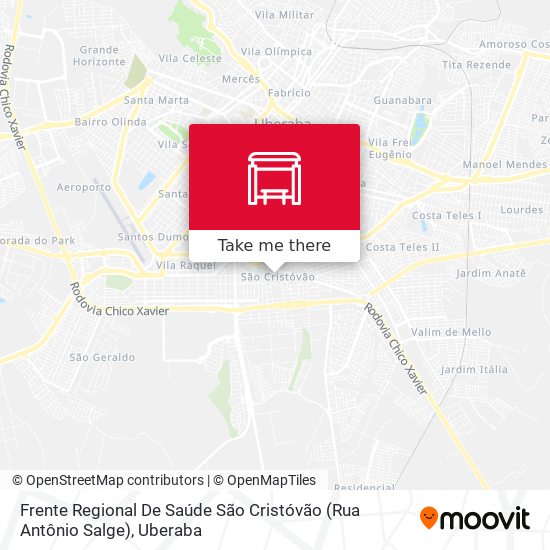 Frente Regional De Saúde São Cristóvão (Rua Antônio Salge) map