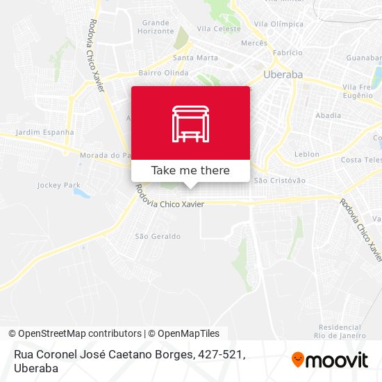 Mapa Rua Coronel José Caetano Borges, 427-521