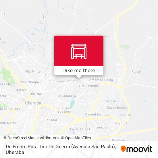 Mapa De Frente Para Tiro De Guerra (Avenida São Paulo)