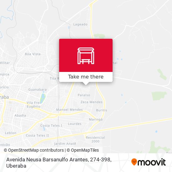 Mapa Avenida Neusa Barsanulfo Arantes, 274-398