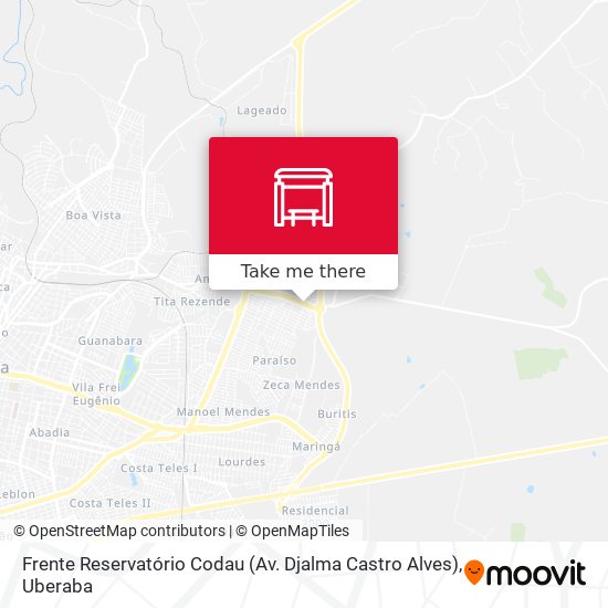 Frente Reservatório Codau (Av. Djalma Castro Alves) map