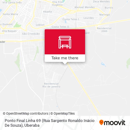 Ponto Final Linha 69 (Rua Sargento Ronaldo Inácio De Souza) map