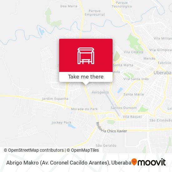 Abrigo Makro (Av. Coronel Cacildo Arantes) map