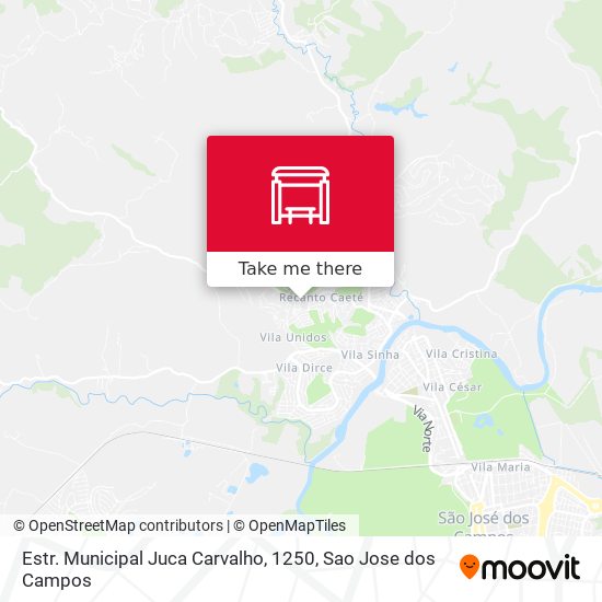 Mapa Estr. Municipal Juca Carvalho, 1250