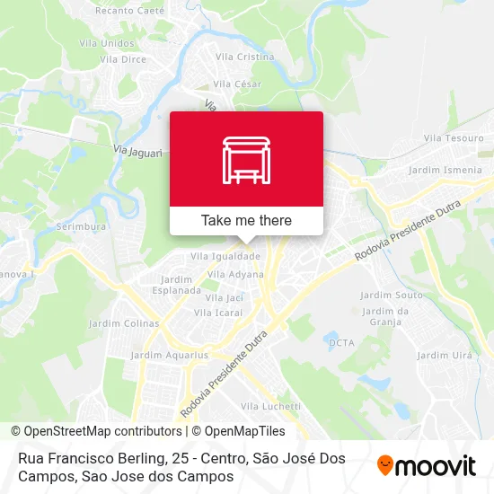Rua Francisco Berling, 25 - Centro, São José Dos Campos map