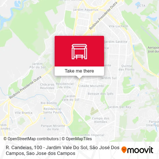 R. Candeias, 100 - Jardim Vale Do Sol, São José Dos Campos map