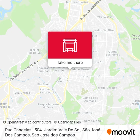 Rua Candeias , 504- Jardim Vale Do Sol, São José Dos Campos map