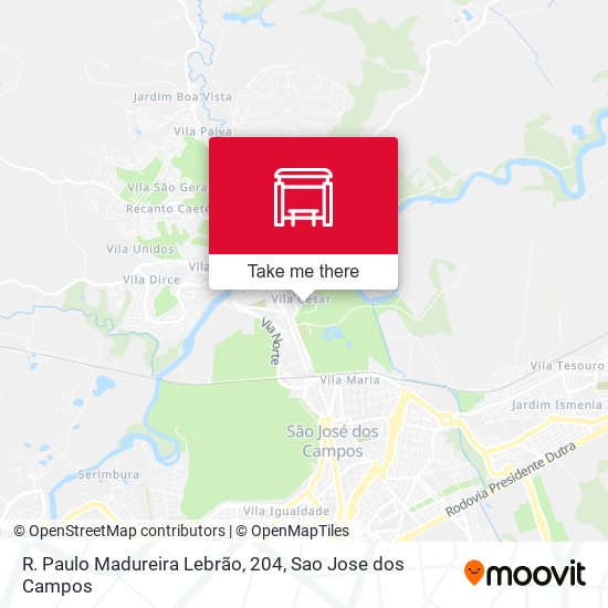 R. Paulo Madureira Lebrão, 204 map