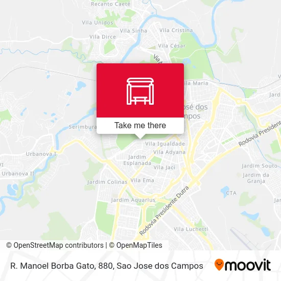 R. Manoel Borba Gato, 880 map