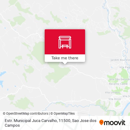 Mapa Estr. Municipal Juca Carvalho, 11500