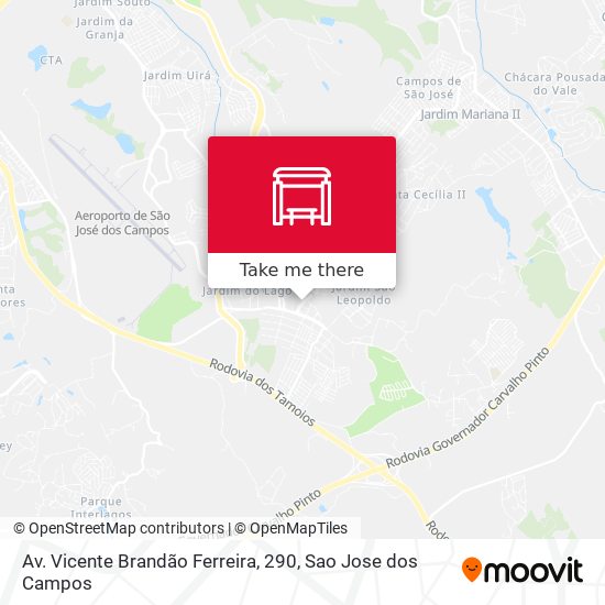 Mapa Av. Vicente Brandão Ferreira, 290