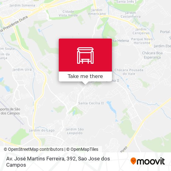 Mapa Av. José Martins Ferreira, 392