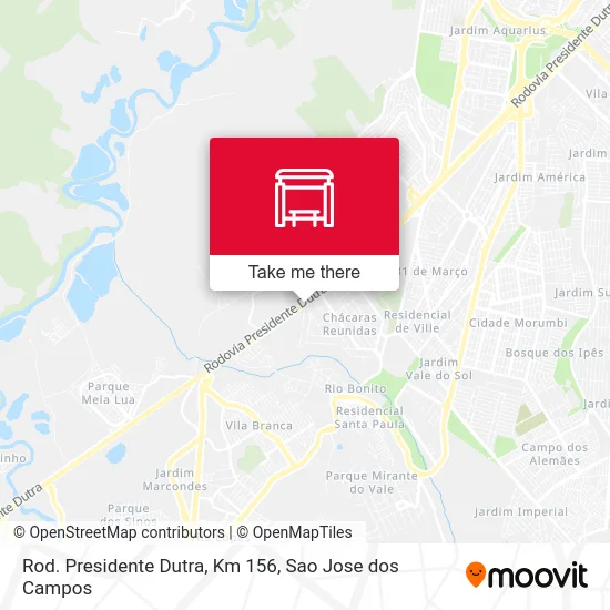 Rod. Presidente Dutra, Km 156 map