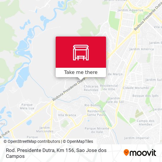 Rod. Presidente Dutra, Km 156 map