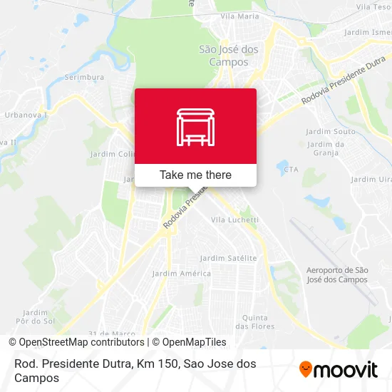 Rod. Presidente Dutra, Km 150 map