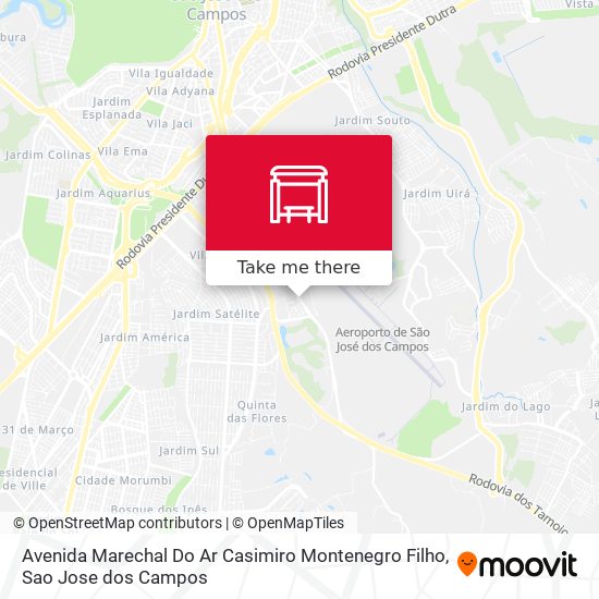 Mapa Avenida Marechal Do Ar Casimiro Montenegro Filho