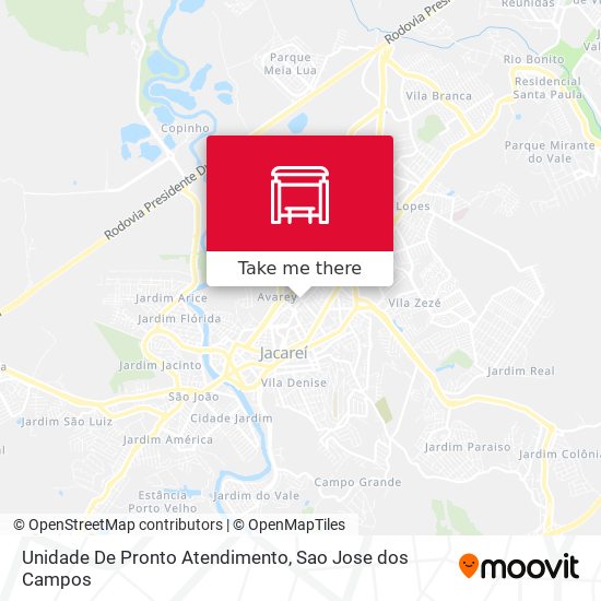 Unidade De Pronto Atendimento map