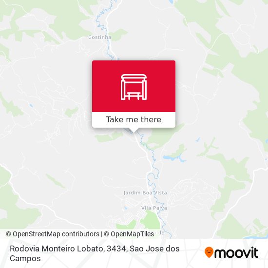 Mapa Rodovia Monteiro Lobato, 3434