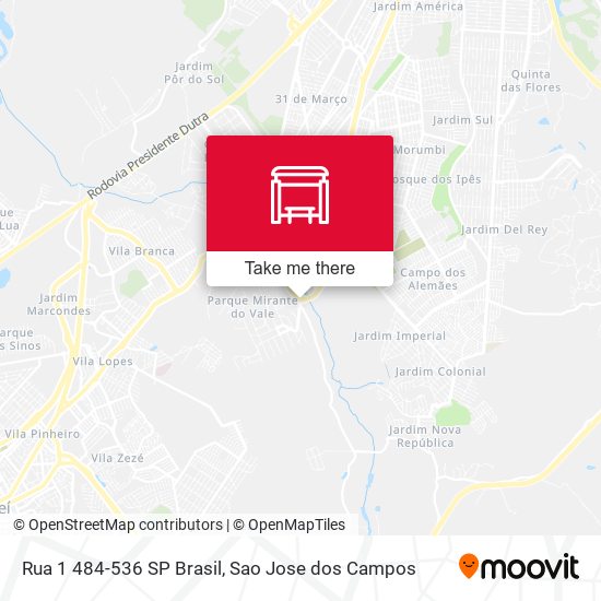 Rua 1 484-536 SP Brasil map