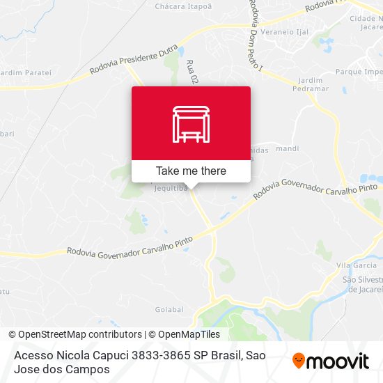 Acesso Nicola Capuci 3833-3865 SP Brasil map