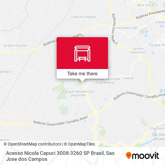 Acesso Nicola Capuci 3008-3260 SP Brasil map