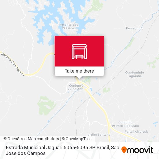 Estrada Municipal Jaguari 6065-6095 SP Brasil map