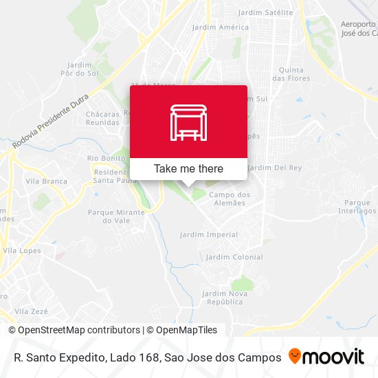 R. Santo Expedito, Lado 168 map