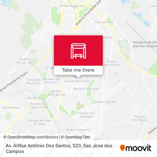 Mapa Av. Arthur Antônio Dos Santos, 523