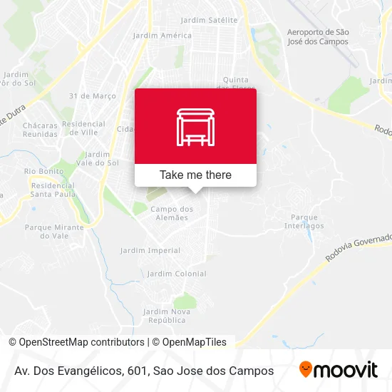 Av. Dos Evangélicos, 601 map