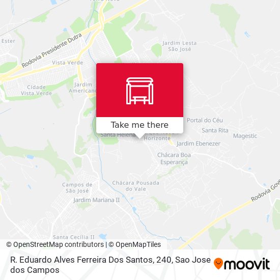 R. Eduardo Alves Ferreira Dos Santos, 240 map