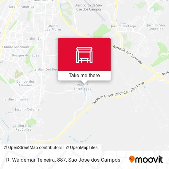 R. Waldemar Teixeira, 887 map