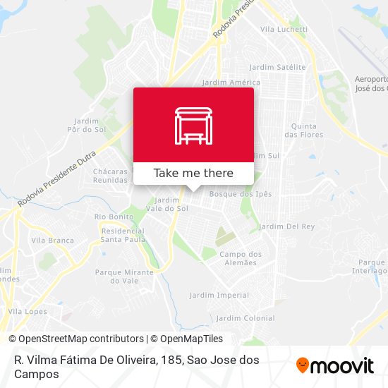 R. Vilma Fátima De Oliveira, 185 map
