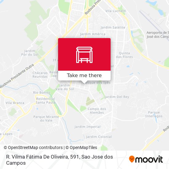 R. Vilma Fátima De Oliveira, 591 map