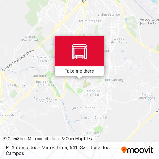 R. Antônio José Matos Lima, 641 map