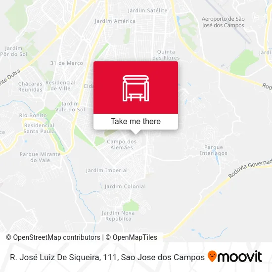 R. José Luiz De Siqueira, 111 map