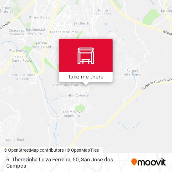 R. Therezinha Luiza Ferreira, 50 map