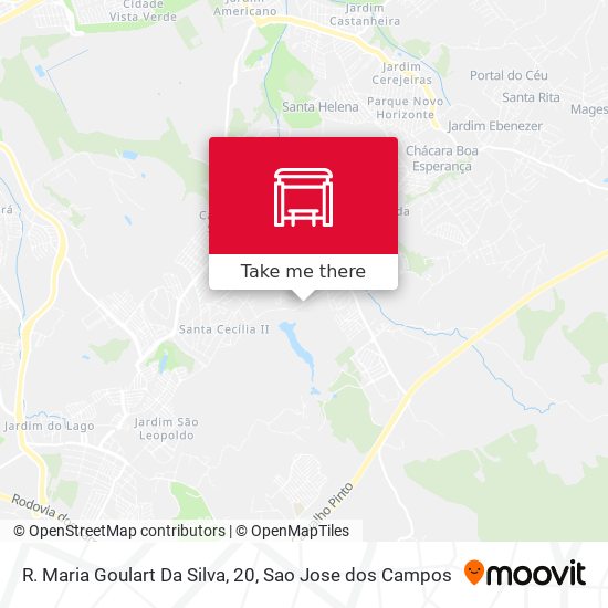 R. Maria Goulart Da Silva, 20 map