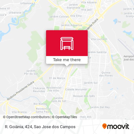 R. Goiânia, 424 map