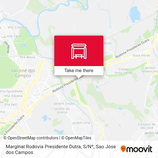 Mapa Marginal Rodovia Presidente Dutra, S / Nº